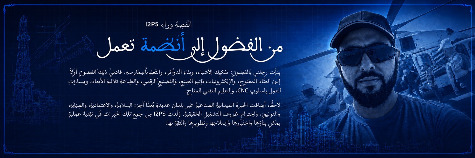 القصة وراء I2PS — من الفضول إلى أنظمة تعمل.