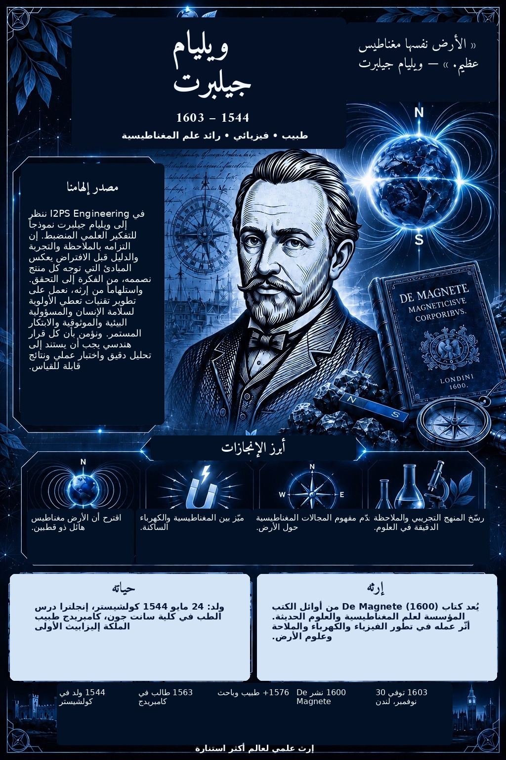ملصق معلومات عن ويليام غيلبرت